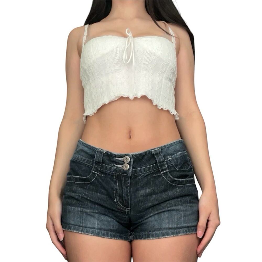 edikted lace trim tank top